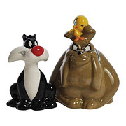 Looney Tunes Sylvester & Hector Ceramic Salt and Pepper Shakers